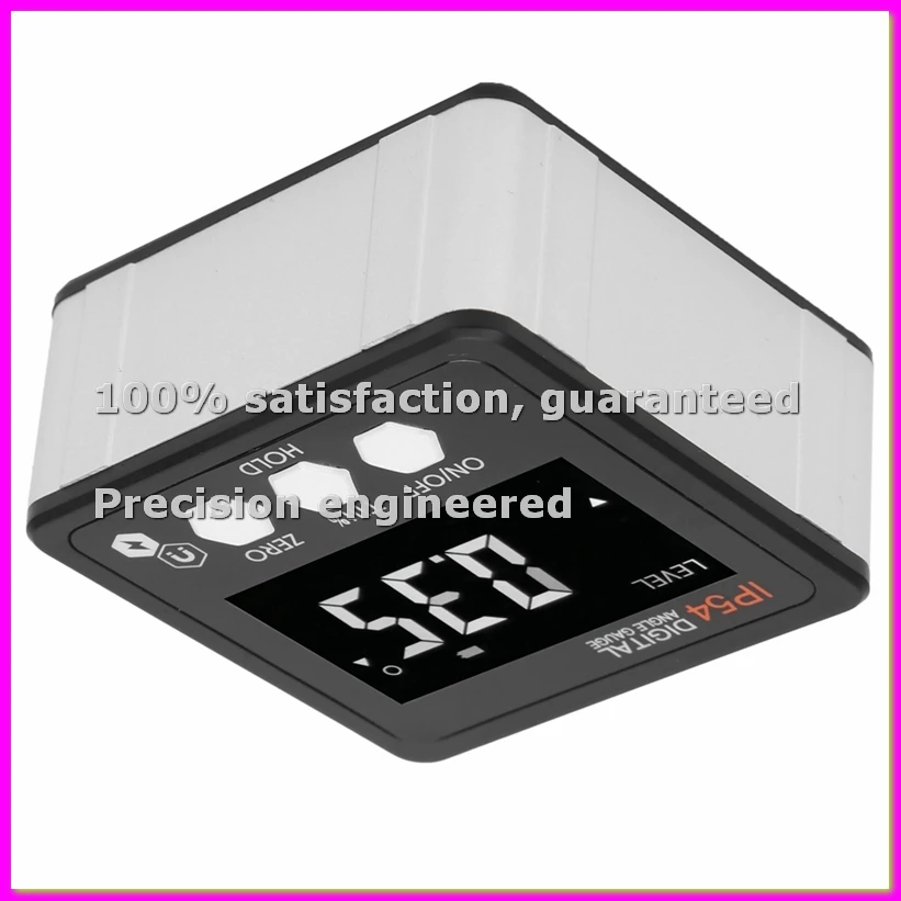 Digital Angle Gauge LCD Protractor Inclinometer Inclination Box 4x90° IP54 Digital Protractor Inclinometer-ABVP