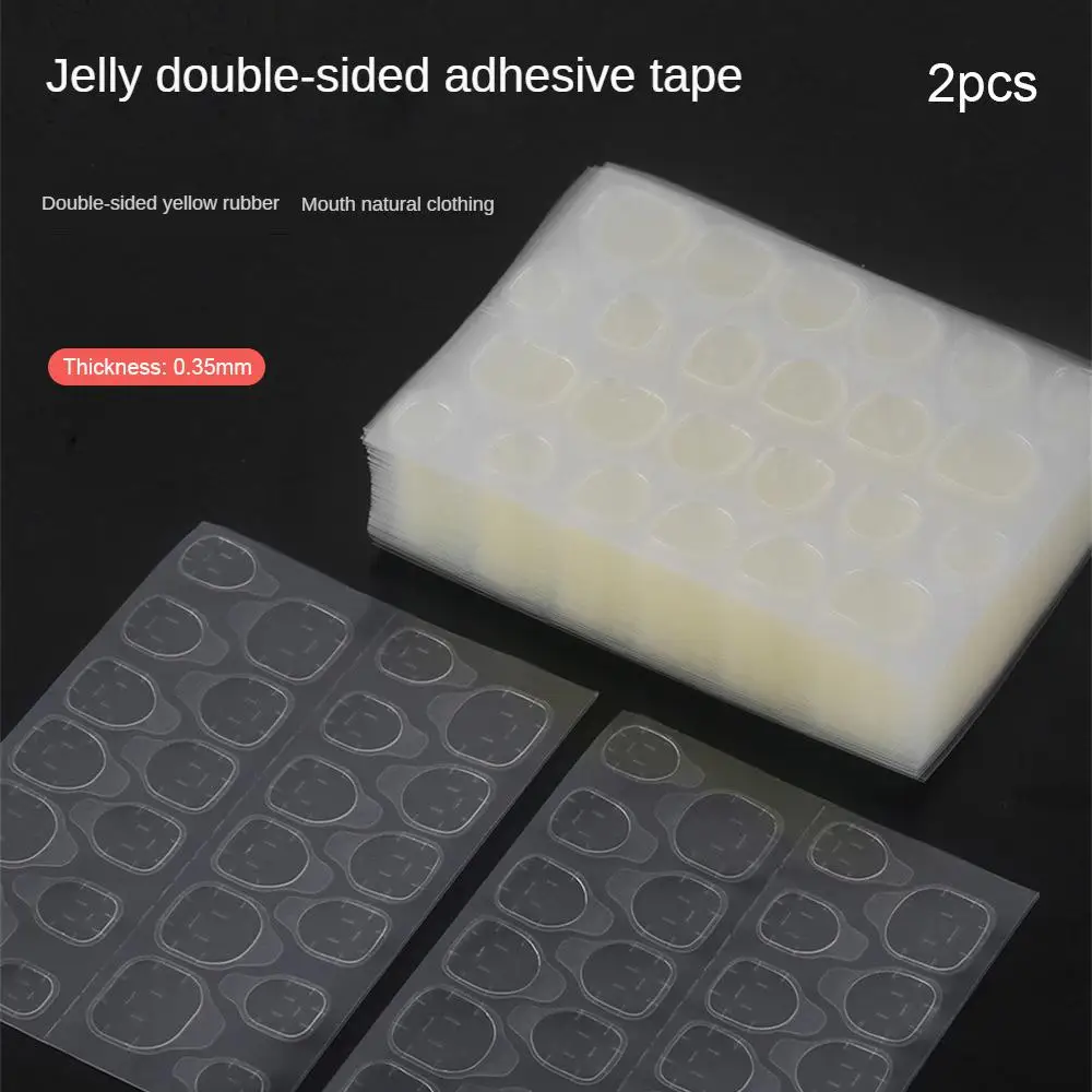 غراء أظافر مقاوم للماء والاهتراء ، لاصق تزيين أظافر غير مرئي ، مواد عالية الجودة ، مقاس مناسب ، ليس من السهل السقوط