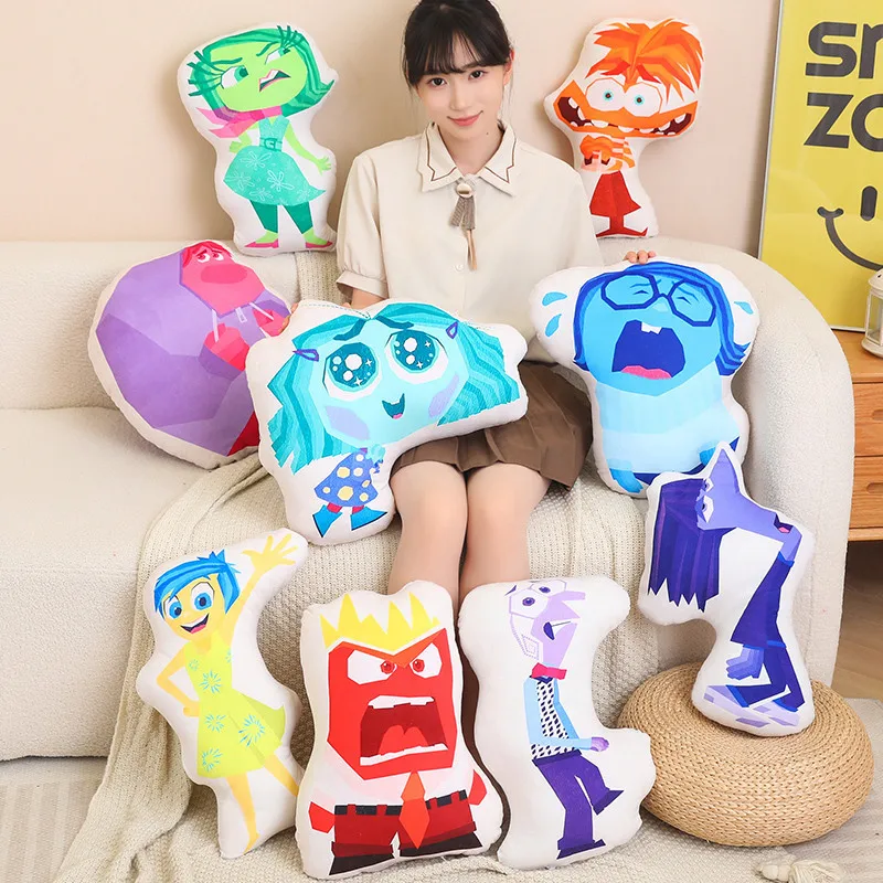 

Animation Kawaii Inside Out 2 Plush Doll Toy Cartoon Cute Sofa Cushion Pillow Room Decoration Anime Peripheral Plushie Doll Gift