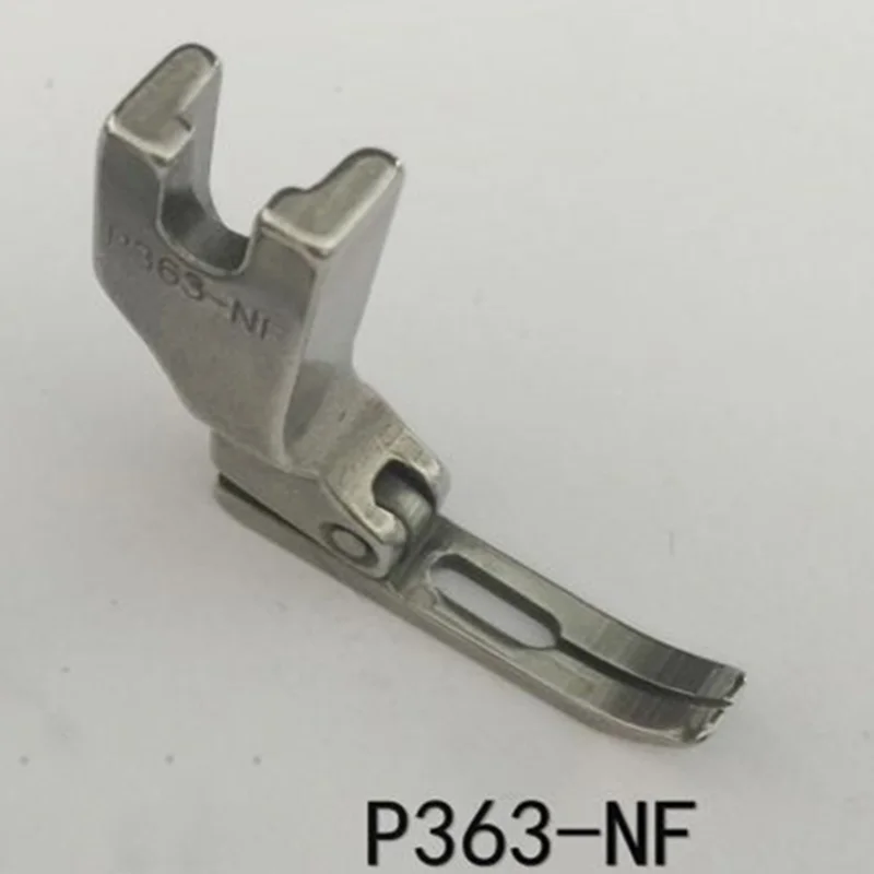 P363NF Narrow Zipper Presser Foot For Industrial Single Needle Lockstitch Sewing Machine Parts 0.3 Big Needle Hole JUKI BROTHER