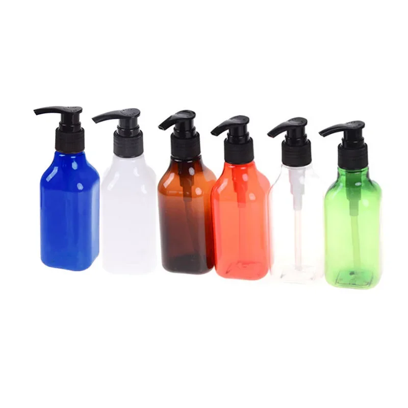Soap Dispenser Lotion Bottle Shampoo Shower Gel With Pump 15*5.1*5.1cm 200ML Bathroom Hand Soap Bottle Brand New