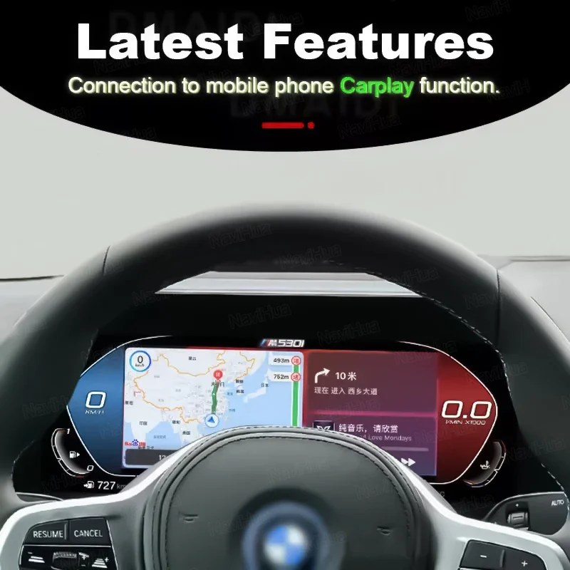 NEW 12.3'' For BMW 5 Series E60 E61 E63 E64 2004-2010 Car Digital Cluster LCD Dashboard Carplay Cockpit Virtual Instrument - Image 4
