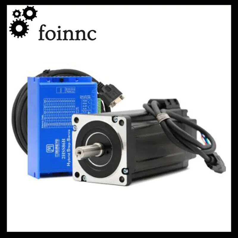 JMC closed-loop motor 12NM 6ACNC two-phase hybrid Nema 34 motor and driver DC 40-110V/AC 60-80V 86J18156EC-1000 2HSS86H