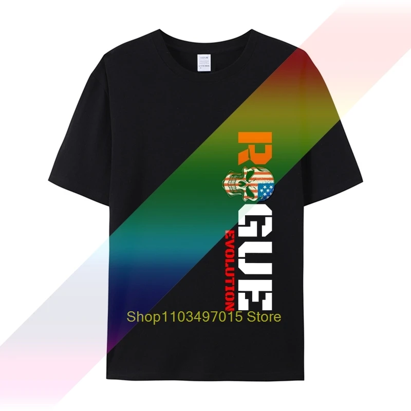 تي شيرت أسود قصير الأكمام للرجال ، تي شيرت برقبة دائرية ، قطن ، شاشة مخصصة مطبوعة ، لياقة بدنية ، S إلى 3XL