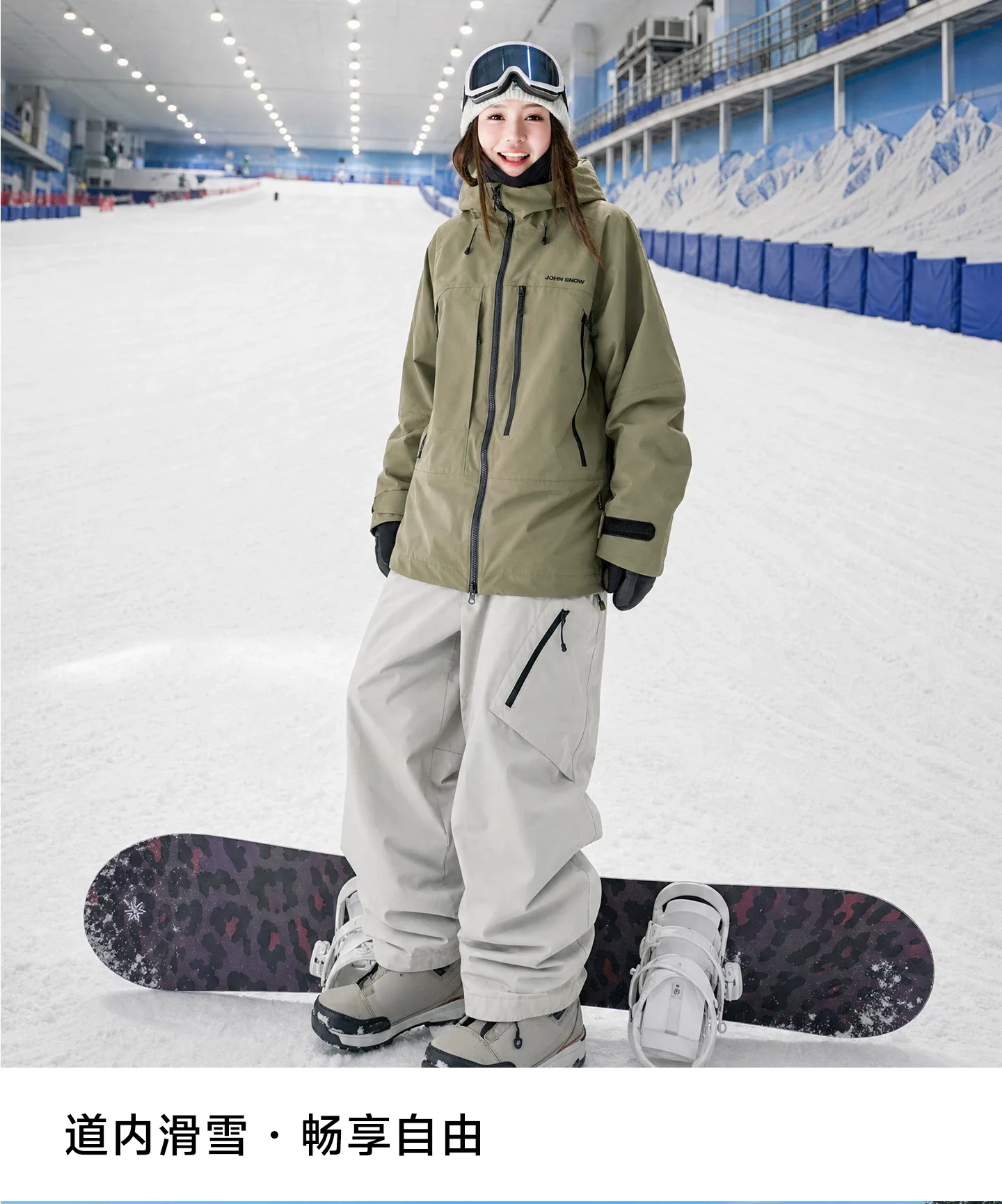 John Snow 2026 Unisex Snowboardjacke im Amerikanischen Stil Professionelle Wasserdichte Winddichte Thermische Winter-Skijacke für Männer & Frauen – Detail 26