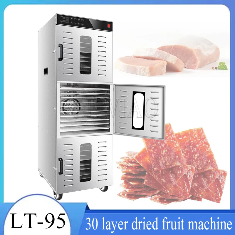 

LT-95 Commercial 30-Layers Food Dehydrator Stainless Steel Dried Fruit Machine Fruit Vegetable Dehydrated Food Dryer 110V/220V