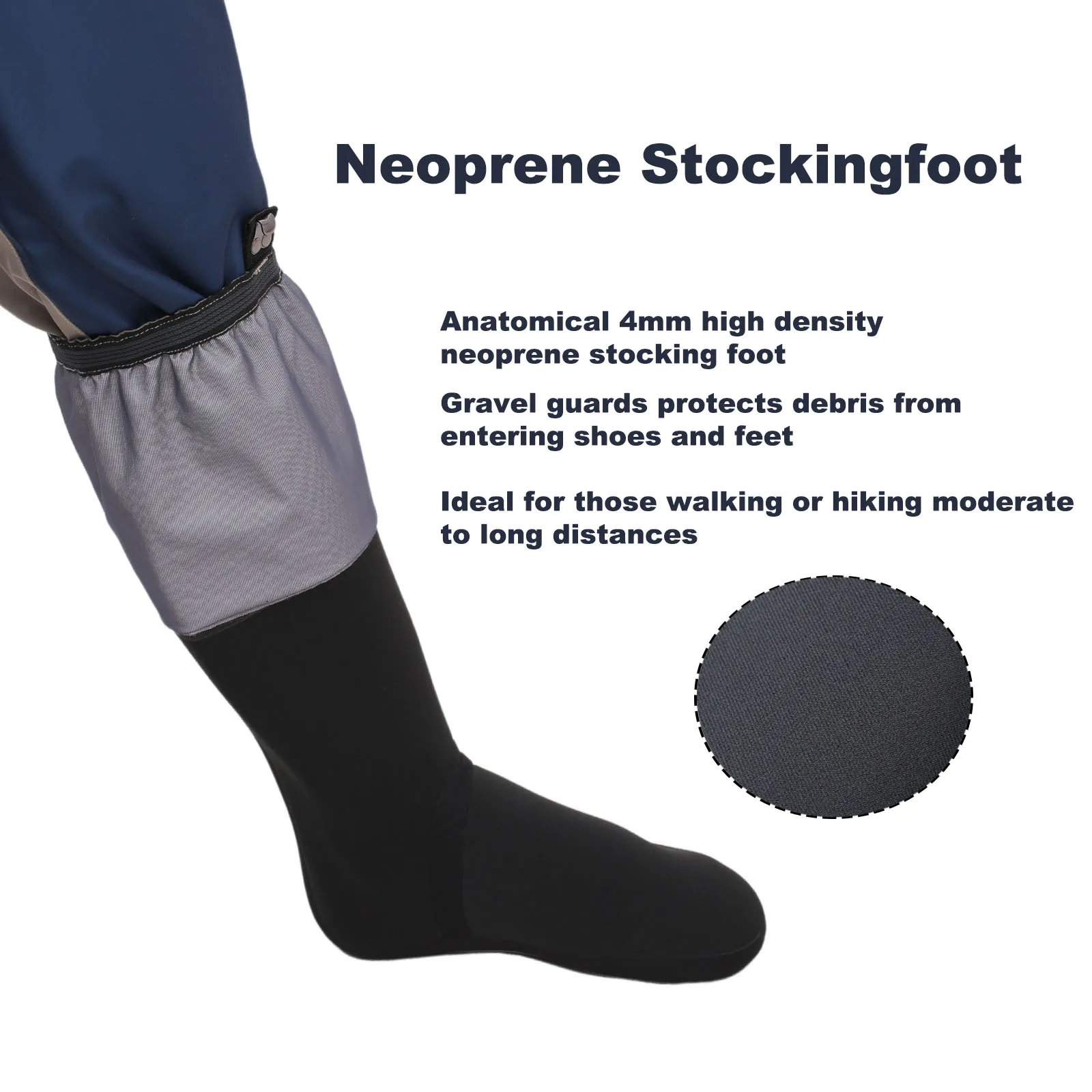 Image 6: Wader de taille de pêche de pied de bas imperméable respirant pour la pêche
