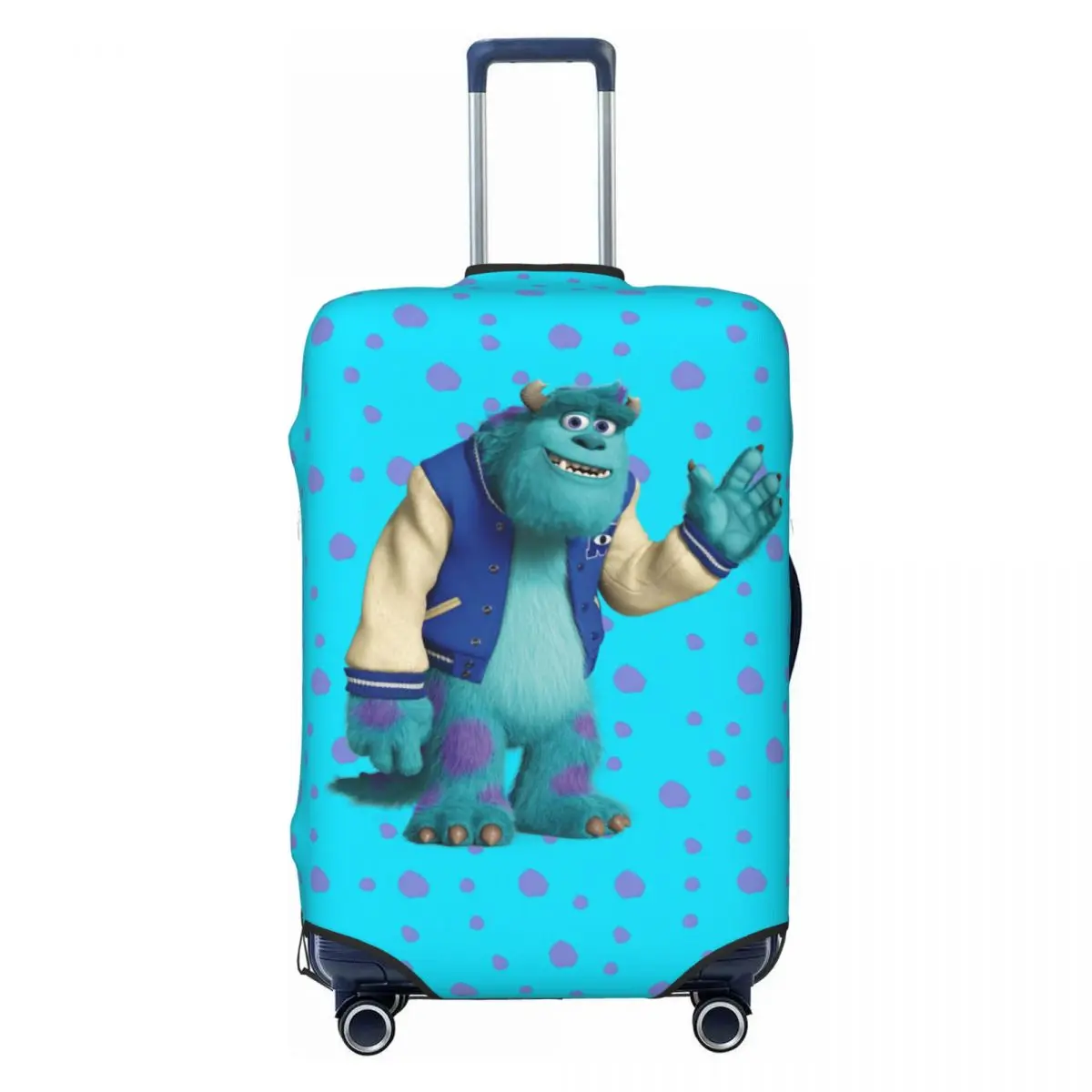 

Custom Monsters University Sulley Travel Luggage Cover Dust Proof Movie Suitcase Cover Protector Fit 18-32 Inch