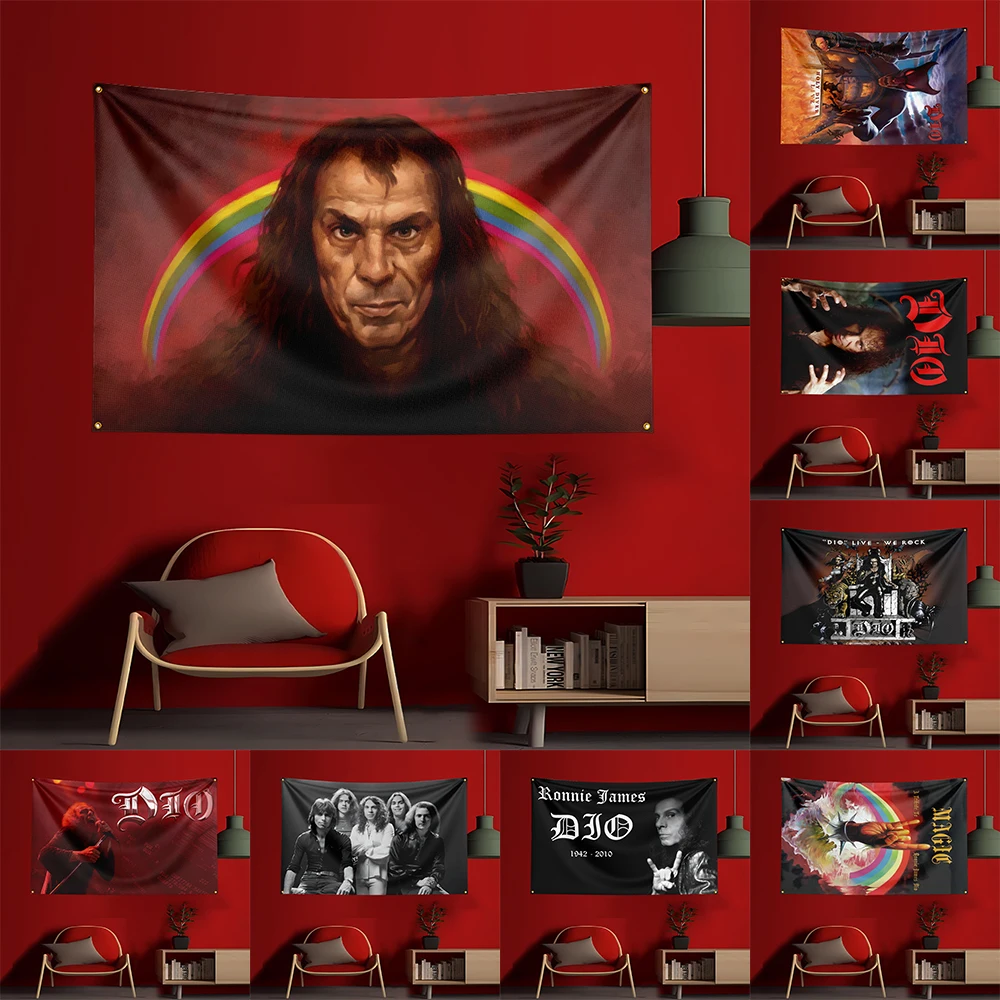 

3X5 FT D-dio bandes Game Flag Polyester Printed Party Flag for Garage Room Decoration