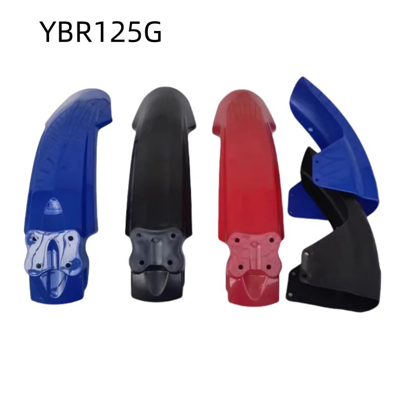 Motorcycle Front Fender Heightened Off-Road Fender Front Tile Suitable for Yamaha Ybr125 Round Headlight Style Can Be Modified and Installed