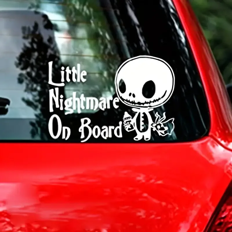 Little Nightmare On Board Stickers For Car Supplies Car Exterior Accessories Stickers Vinyl Waterproof Baby On Board Car Decals