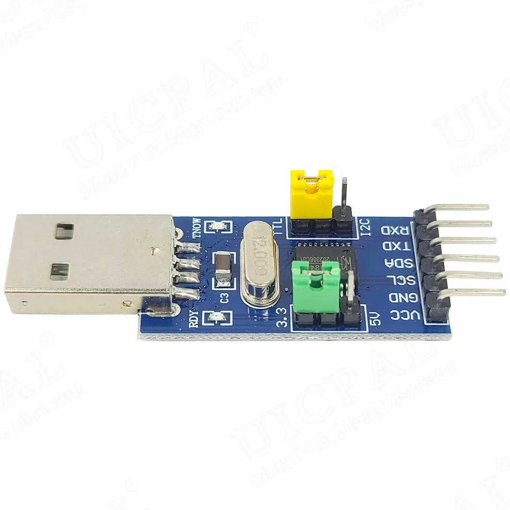 USB to I2C IIC UART Conversion Module USB to TTL 2-in-1 STC STM Microcontroller Serial Port Downloader CHT341T