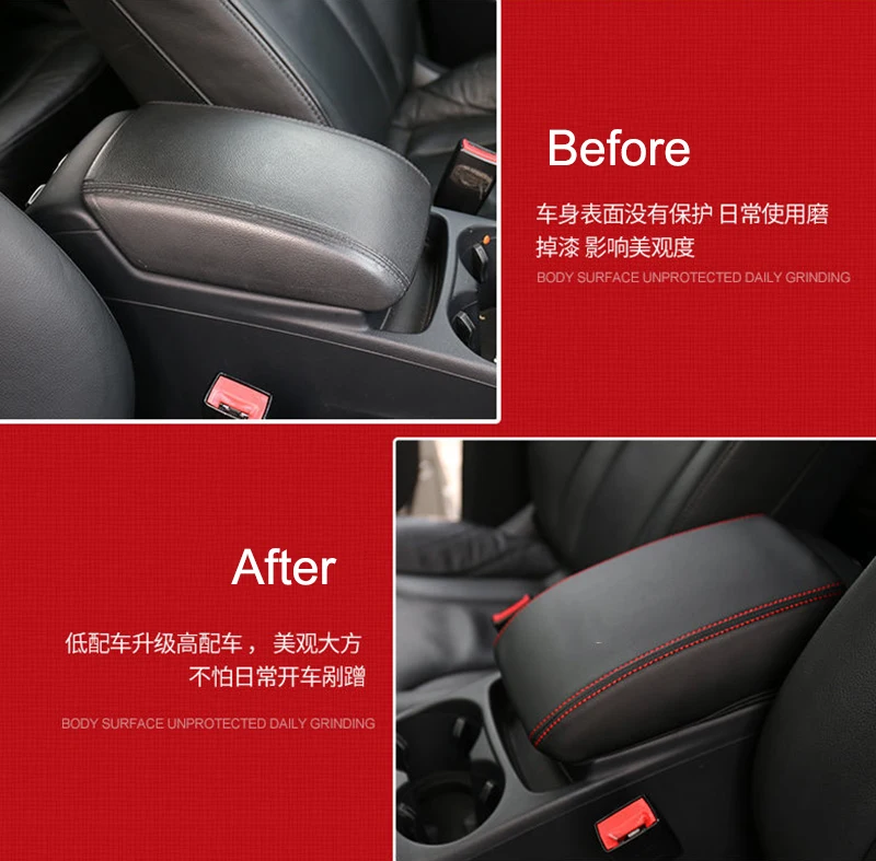 Car Armrest Console Cover Cushion Support Box Top Matte Liner Mat Case Interior for Renault Kadjar 2016 2017 2019 2020 2021 2022