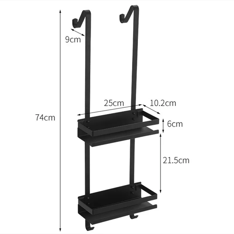 Imagem -06 - Chuveiro Storage Holder Rack Organizer Prateleira do Banheiro Suporte da Bandeja sem Perfuração Prateleira Flutuante para Shampoo Acessórios do Banheiro