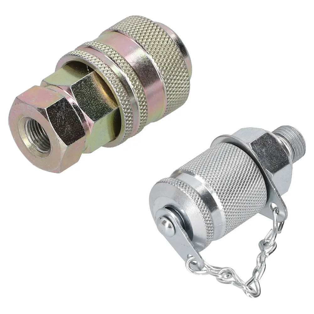 

G1/8 Hydraulic Pressure Test Coupling Male Female Threaded Stainless Steel Connector Quick Coupling Connector Light Weight