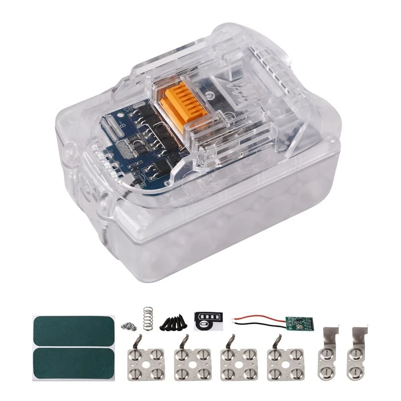 【VALUE MONEY】Кейс для хранения 10 аккумуляторов 18650 для электроинструмента Makita BL1850 18В с платой защиты аккумулятора 5MOS