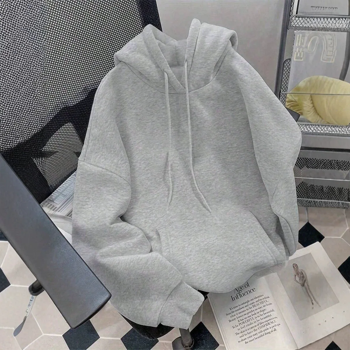 plus Size Loose Women's Casual Long Sleeve Pullover Hoodie Hooded Sweatshirt Comfortable Streetwear Fashion