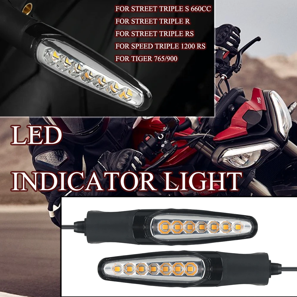 

New LED indicator light fluid steering suitable FOR Street Triple S 660cc Street Triple R RS Speed Triple 1200 RS Tiger 765 900