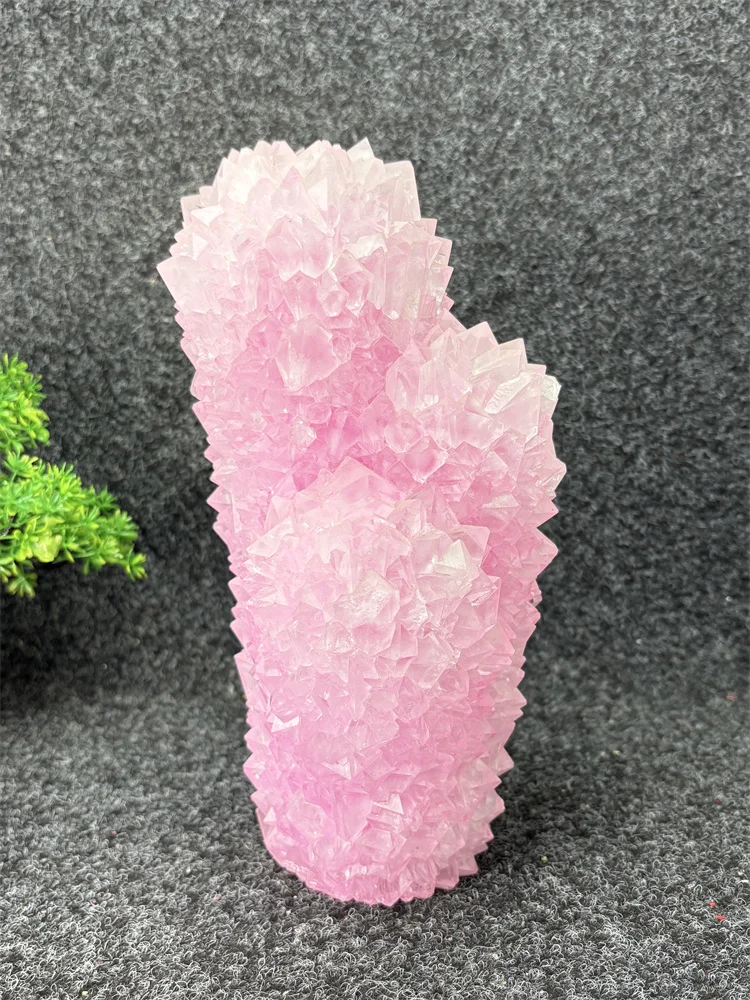 Rare Purple Alum Stone Pineapple Crystal Cluster Mineral Specimen Home Decor Feng Shui Wealth Luck Ornament Gift