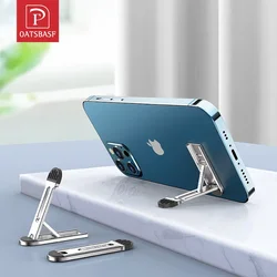 Oatsbasf Portable Desktop Phone Holder For iPhone 12 13 Pro Max Xiaomi Tablet Stand Invisible Mini Adhesive Non-slip Phone Stand
