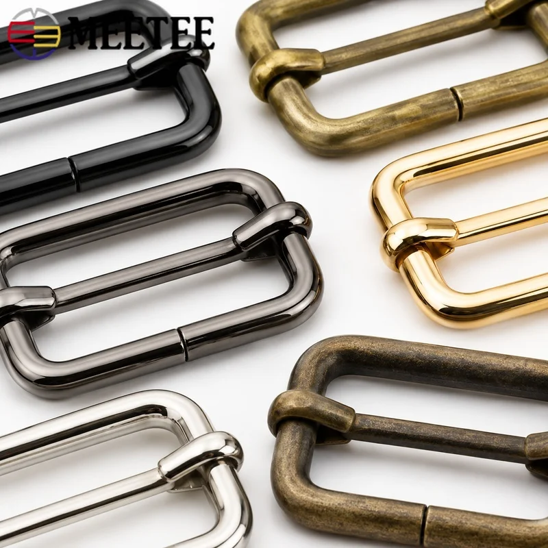 30Pcs 13/16/20/25/32/38/50mm Metal Pin Buckles for Belt Handbag Strap Adjustment Clothing DIY Leather Craft Hardware Accessories