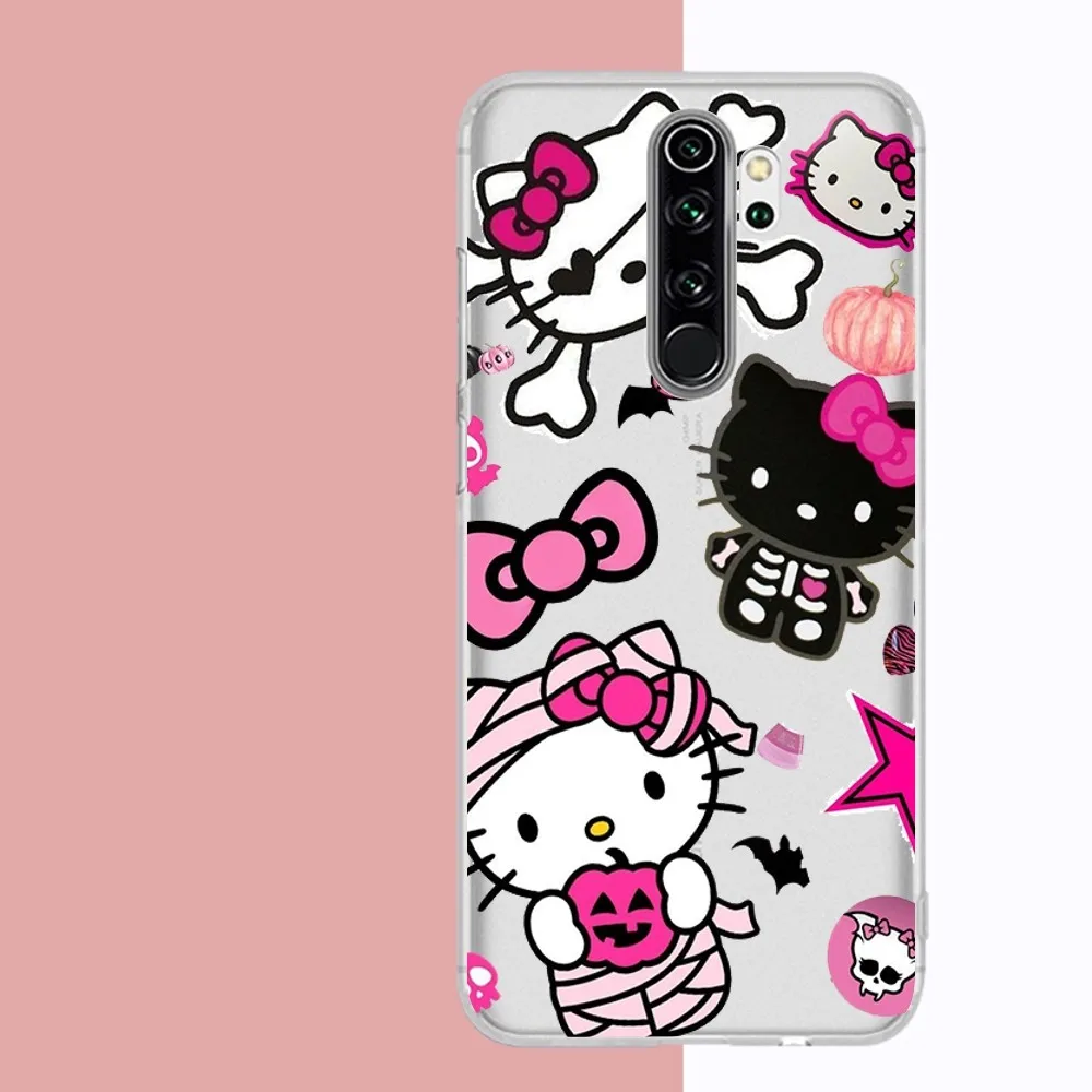 Cartoon H-Hello K-Kitty Phone Case For Samsung S 20 21 22 23 For Redmi Note7 8 9 10 For Huawei P20 30 40 Clear Case