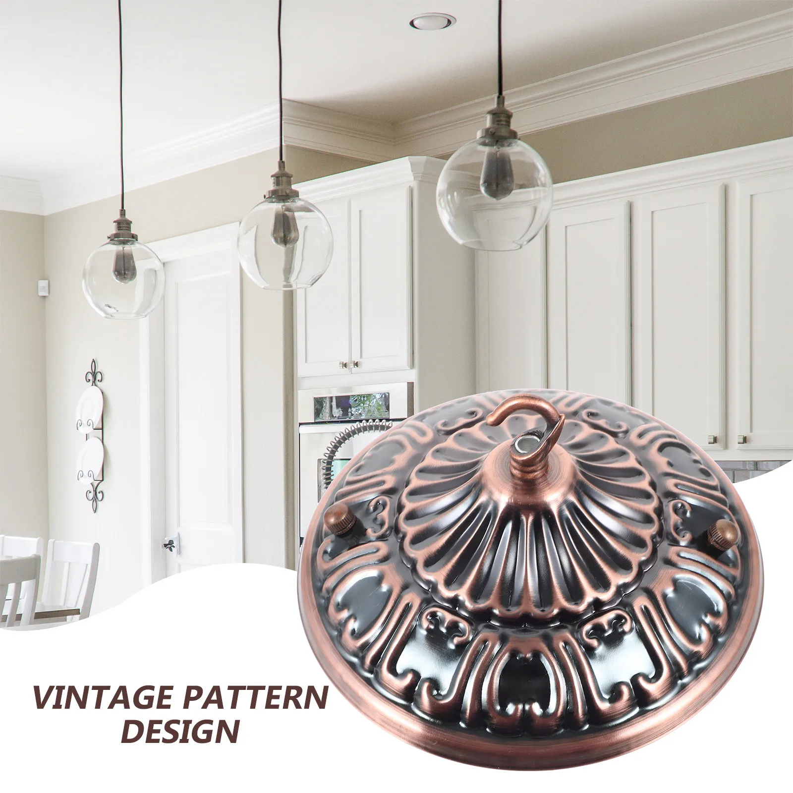 

Chandelier Canopy Plate Ceiling Cover Finish Hanging Light Mounting Bracket Retro Design For Pendant Lamp Fixture