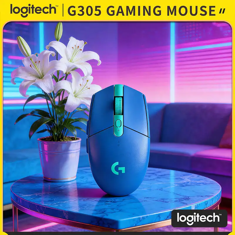 

Беспроводная игровая мышь Logitech G305, LIGHTSPEED, отклик 1 мс, 12000 DPI HERO 12K, 6 программируемых кнопок, 250 часов автономной работы