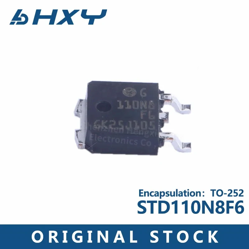 10PCS STD110N8F6 package TO-252N channel voltage :80V Current :80A