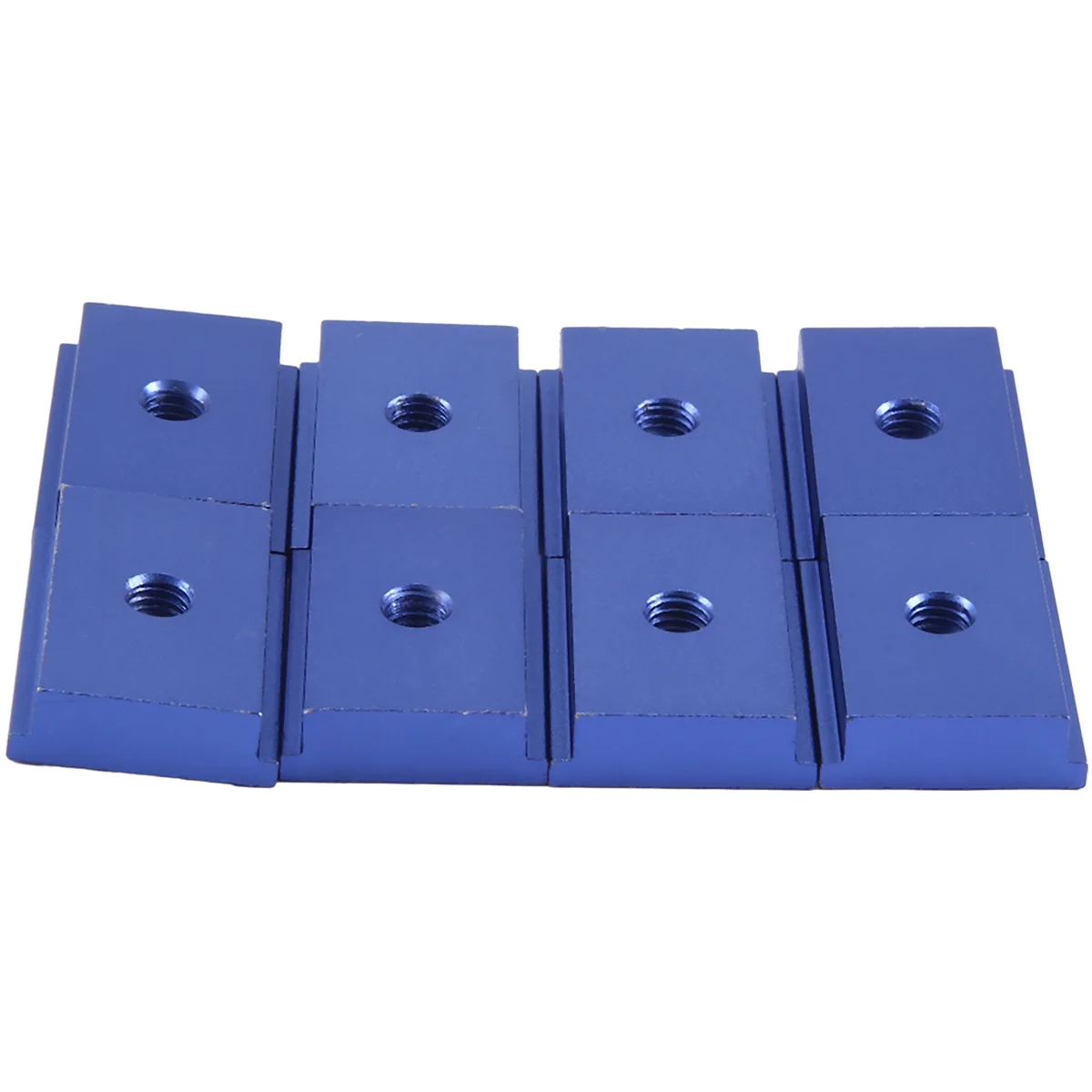 T shaped track slider8 Pieces of M6 T Type Track Slider 30/45 Track Clamp Screw Groove Fastener Woodworking Tool Blue