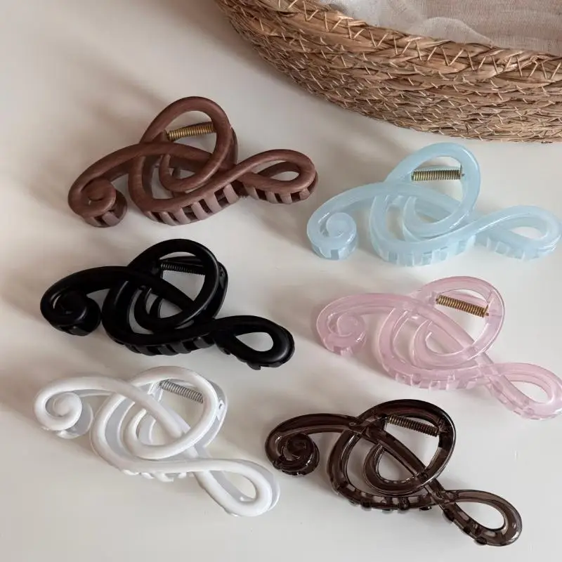 Fashion Creativity Musical Note Shape Hair Claw Clips Sweet Style Minimalist Shark Clip Headwear Hairpins Hair Accessories Gift