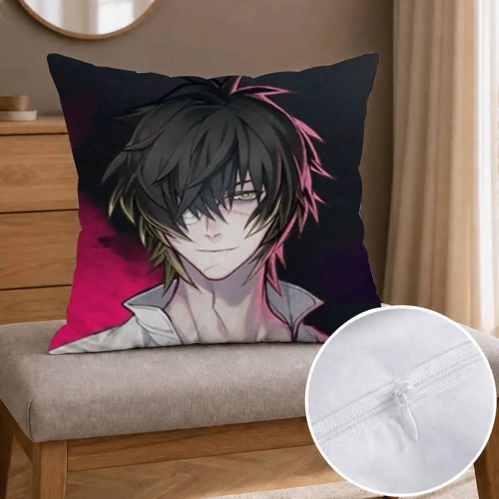 Madarame Towa Rei Slow Damage Double-sided Printed Square Decorative Cushion Cover for Sofa Living Room Home Decor