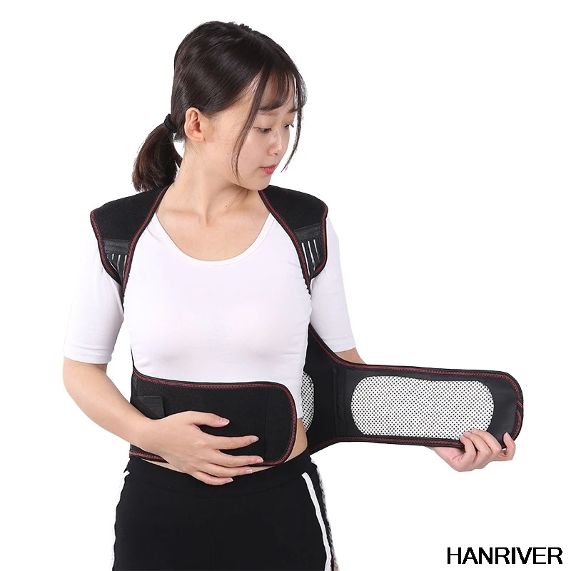 

Турмалиновый самонагревающийся магнитотерапевтический пояс, спина, плеч, корректор осанки, поясничный бандаж для позвоночника, поддерживающий пояс для спины, облегчение боли