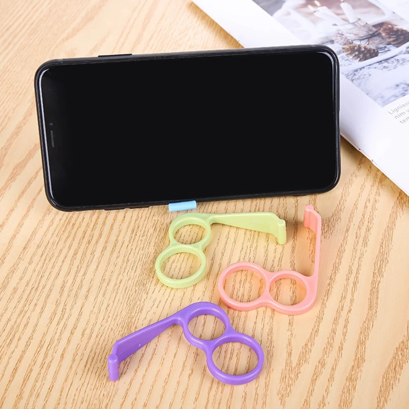 Mobile Phone Grip Holder Finger Ring Support Plastic Cellphone Tablet Handheld Bracket Finger Mount Stand Bracket for Iphone - náhled 4