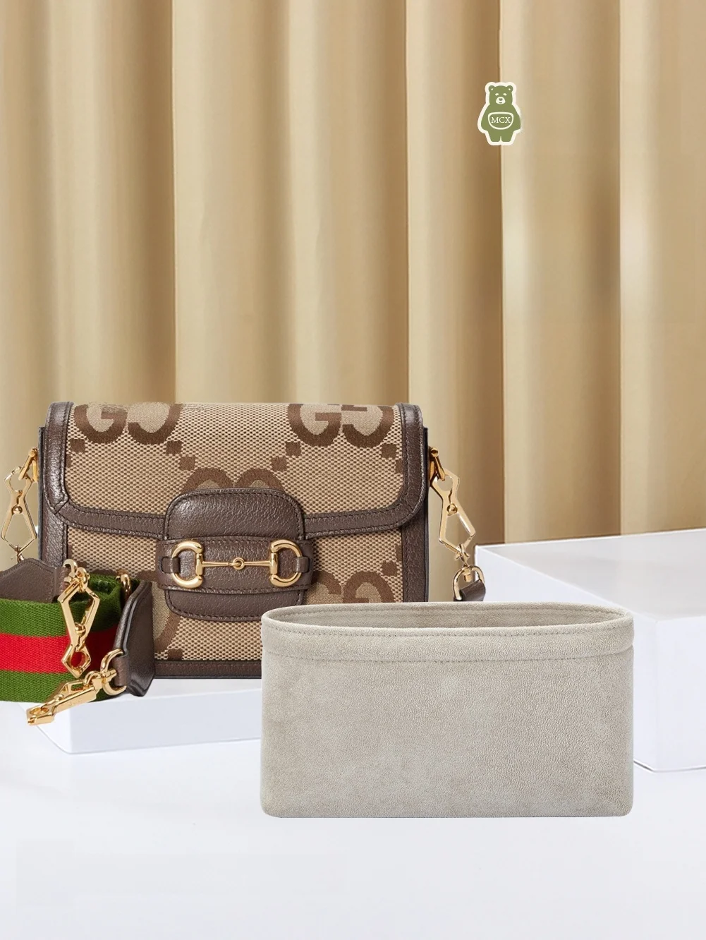 

1955 Saddle Bag Inner Organizer Pouch Bear Mi Color Interior Liner Street Buckle Storage Arrangement Bag