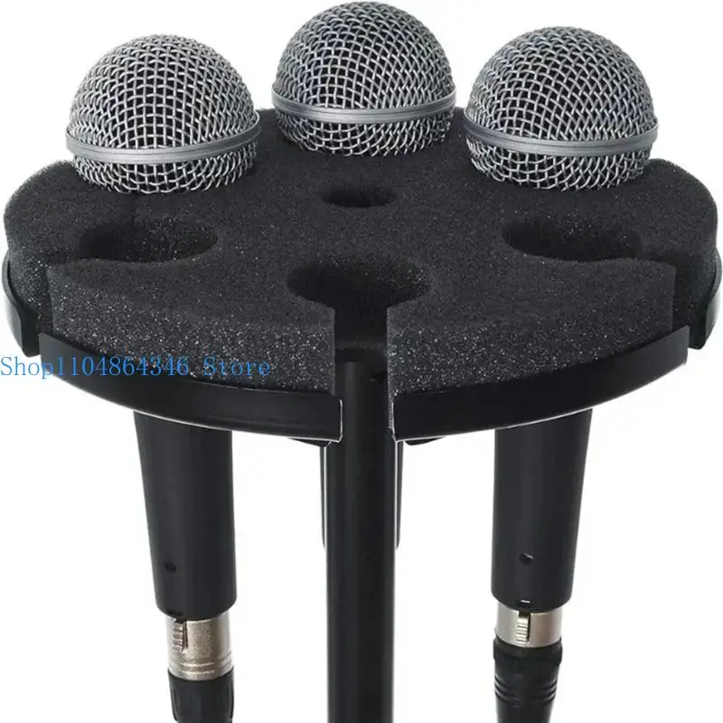 652F 6 Position Microphones Stand Holder Shockproof Studio Live Streaming Gear