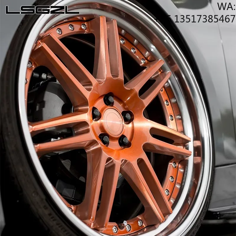 Custom Forged 1/2 Piece Deep Dish Wheels 18 19 20 21 22 23 24 26 Inch for BMW Audi Gtr 5x114.3 5x120 5x112 Passenger Car Wheels
