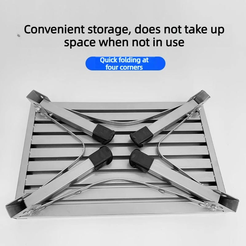 Living Room Furniture Metal RV Folding Stool Thickened Trailer Touring Vehicle Pedestal Boarding Pedestal Washing Ottomans
