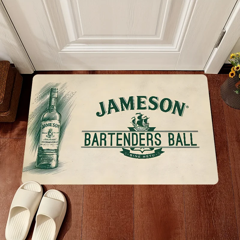

Irish Whiskey Floor Mat Floor Mat Anti-Slip Kitchen Bedroom Handmade Tufted Rug Carpet Living Room Entrance Rug bedroom decor