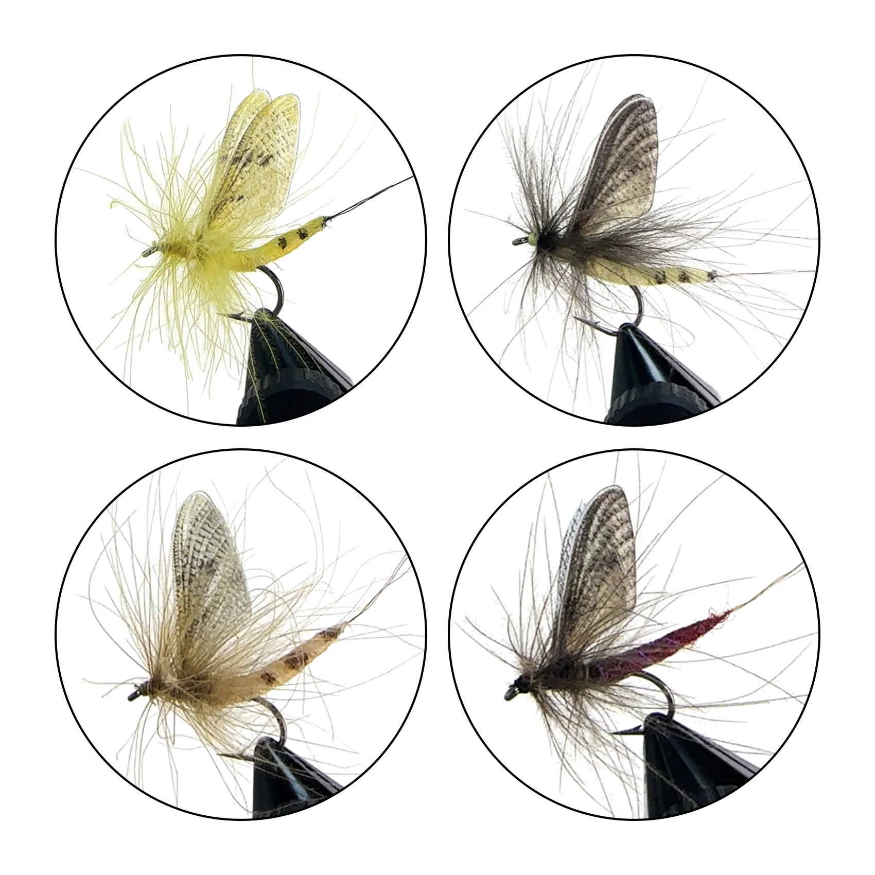 Riverruns Quality Realistic Flies Mayfly Dry Flies Colors Trout UV Super Sturdy Flies