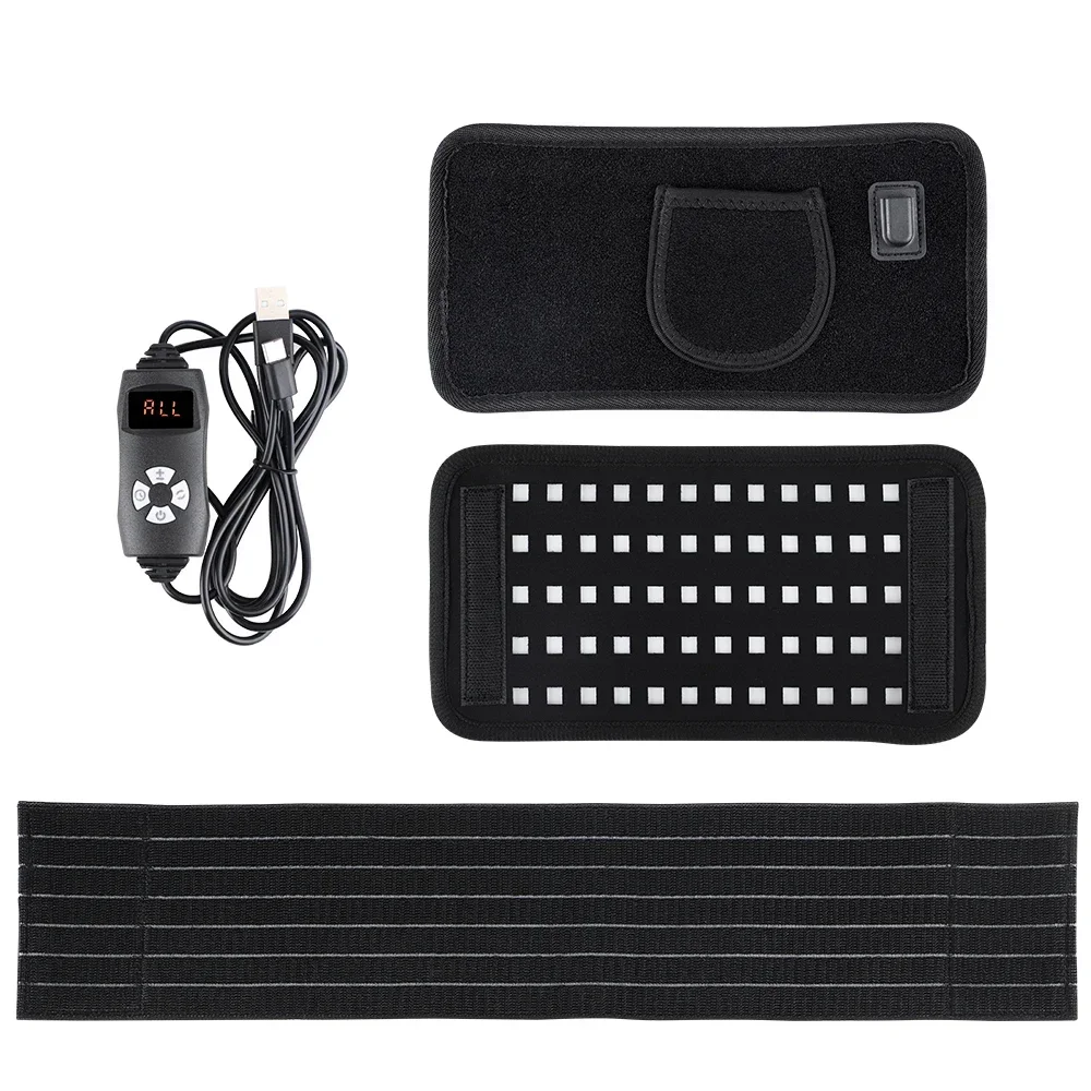 120LED Infrared Light Therapy with Back Movement Muscle Relief and Relaxation Therapy Pad Waist Heating Pad Full Body 850nm660nm