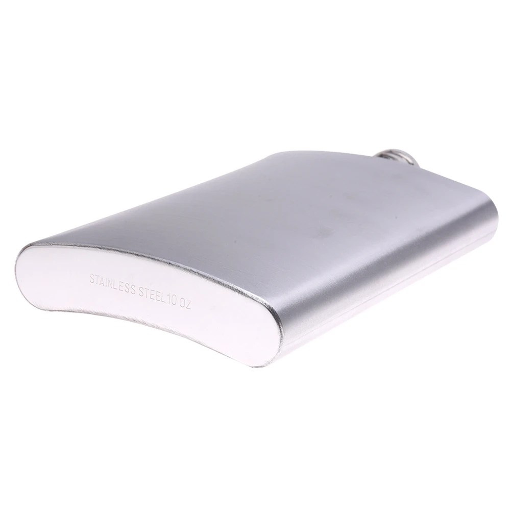 

A74U 2X Whiskey Pocket 10Oz Hip Flask Liquor Alcohol With Stainless Steel Screw Cap