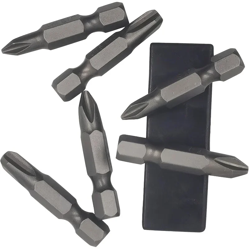 

6Pcs Magnetic Screwdriver Bit Set S2 Steel 35mm 1/4 "Hex Shank JIS Cross Bits Auto Motorcycle Repair Tool Kit with Storage