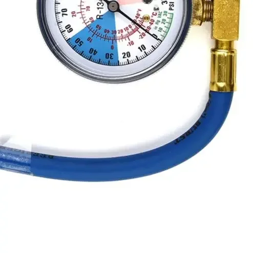 Car Air Conditioning Recharge Hose R134A AC -Refrigerant Charging Hose With Pressure Gauge 350PSI Low Pressure Meter