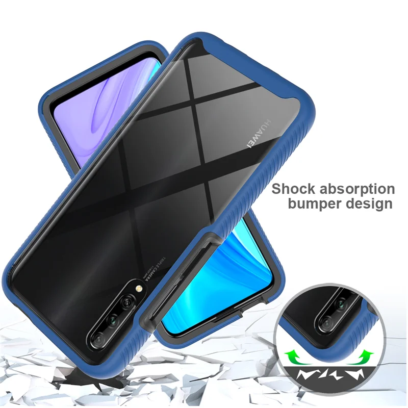 Huawei Y9S STK L21 LX3 L22 Case Hybrid Rugged Shockproof Cover TPU Bumper Clear Armor Hard Case For Huawei Y9S STK-L21 STK-LX3