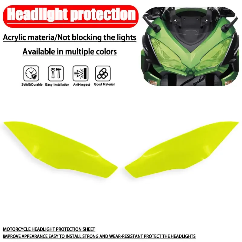 Motorcycle Acrylic Front Headlight Guard Head Light Lens Cover Protector For kawasaki Z 1000 SX Ninja 1000 z1000sx 2017-2019