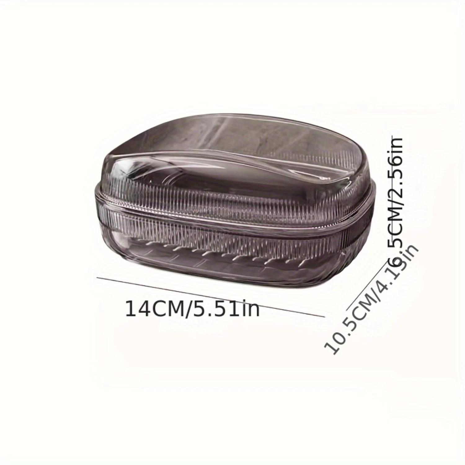 1 قطعة صندوق صابون استنزاف مزدوج الطبقة مع غطاء ، حامل صابون الحمام المرحاض ، صندوق صابون السفر المحمول المنزلي الإبداعي