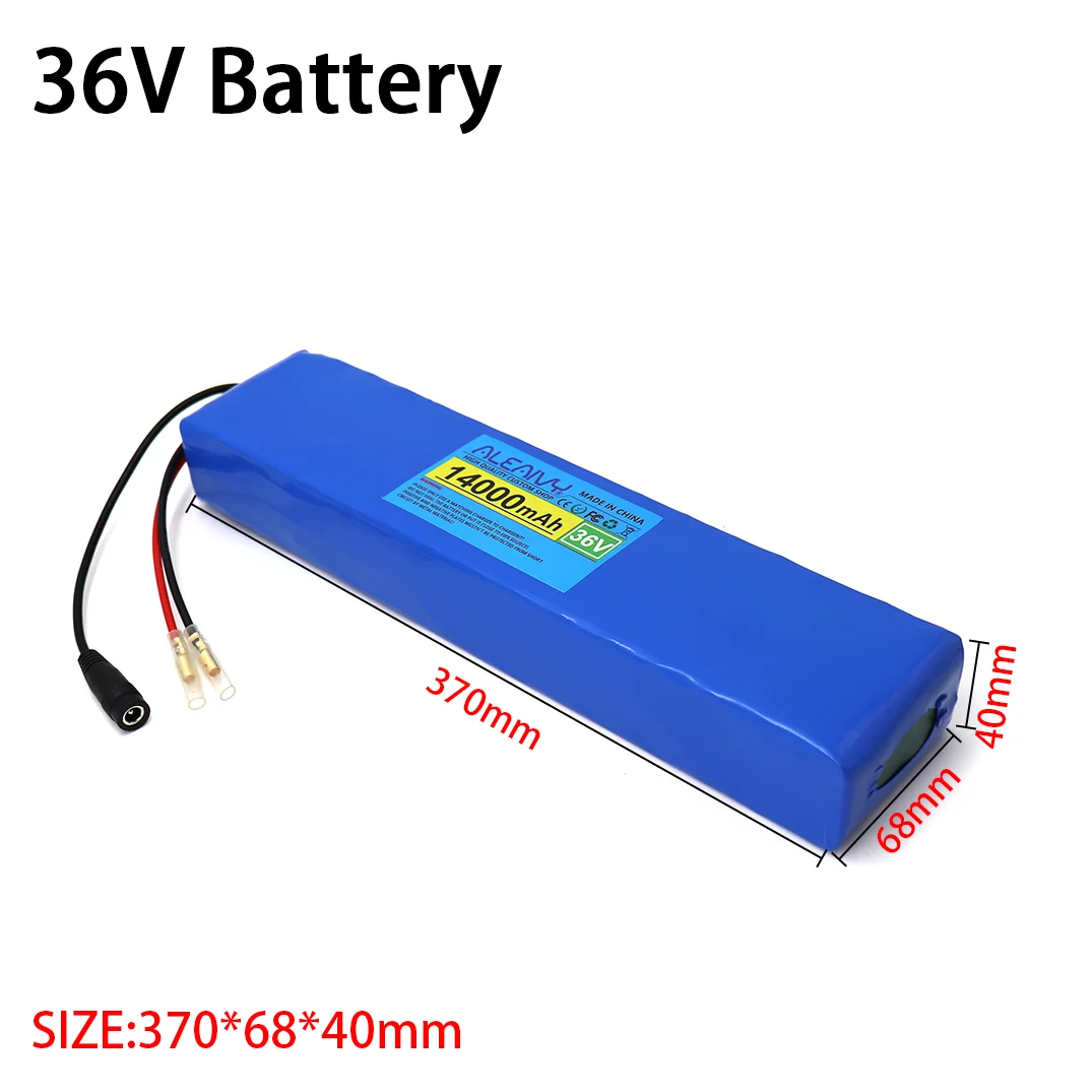 10S4P 36V 14000mAh Rechargeable Li-ion Battery pack for Electric Scooter 250-500W electric motor with 42V batterise 20A BMS