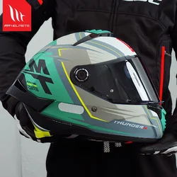 New MT Thunder 4 SV Motorcycle Helmet ECE DOT Certification Full face Double lens off-road helmet Capacetes Men Cascos para moto