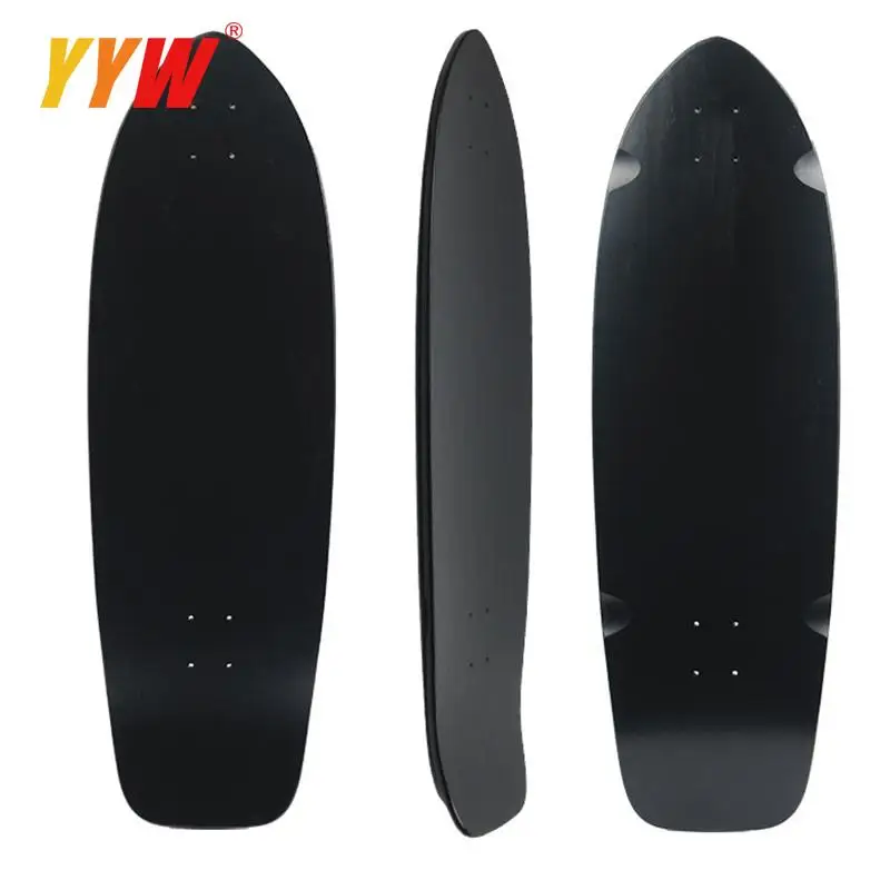 New 34 Inch Skateboard Land Surfboard Men Women Brush Street DIY Blank Surface Maple Tail Warped Road Rush Longboard Skate Board